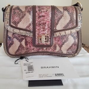 LKNW Brahmin Nerida Brindle Potomac Shoulder Handbag